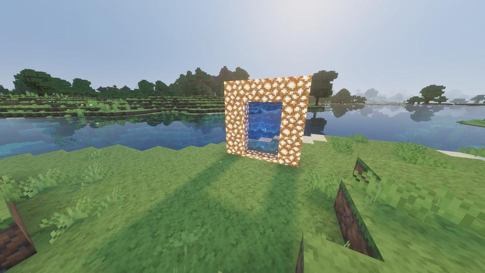Active Aether Portal in Overworld
