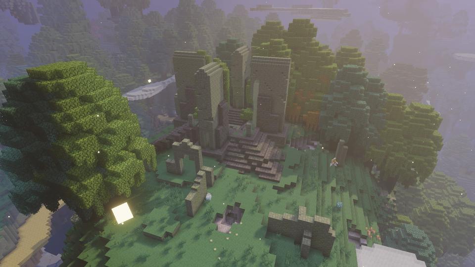 Ancient Dungeon in the Lush Forest