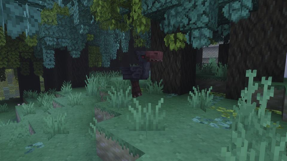 Black Moa in the Lush Forest Biome