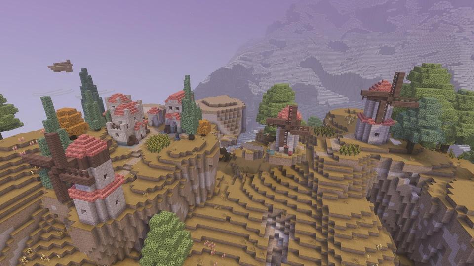 Angel Garden with red roofs