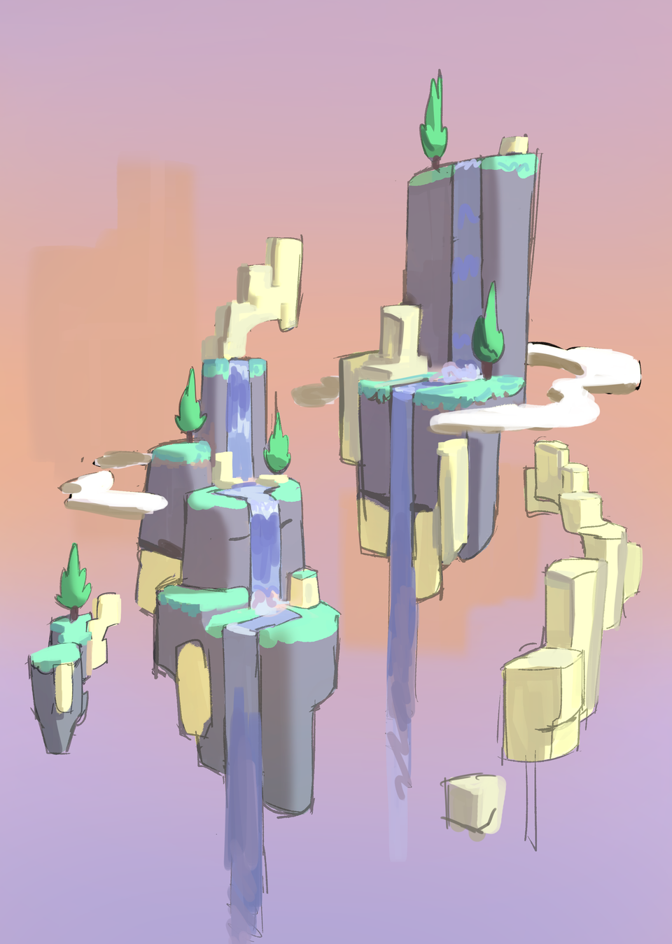 Cliff Biome Concept Art