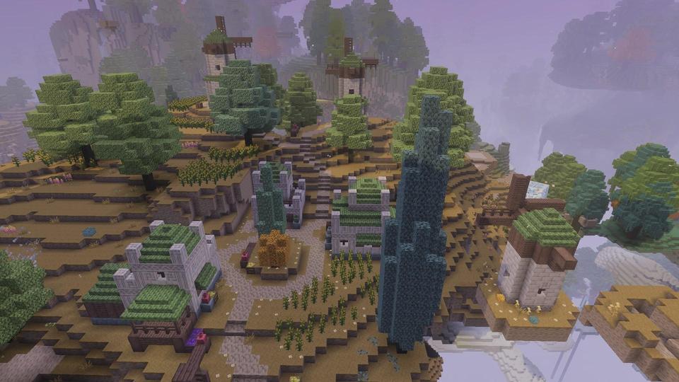 Angel Garden with green roofs