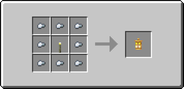 The crafting recipe for Placeholder