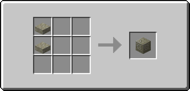 The crafting recipe for Placeholder