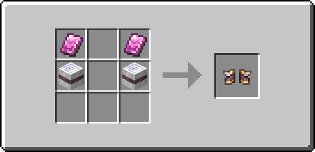 The crafting recipe of the Cloud Boots