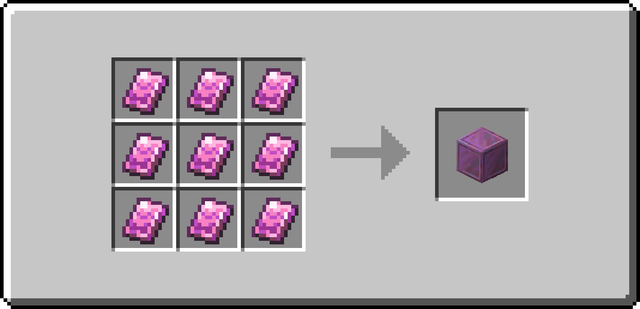 The crafting recipe for Placeholder