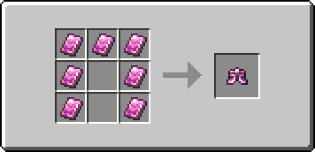 The crafting recipe of Placeholder