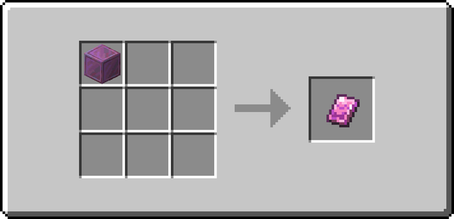 The crafting recipe of Placeholder