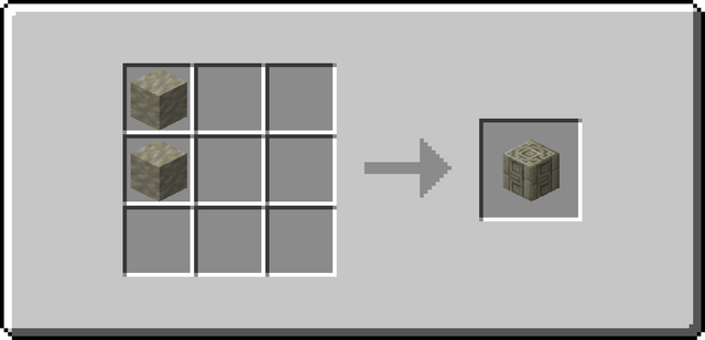 The crafting recipe for Placeholder