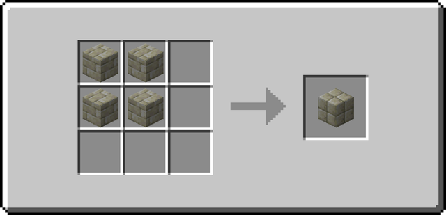 The crafting recipe for Placeholder