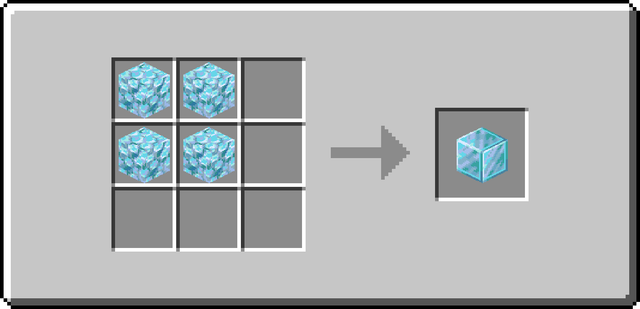 The Crafting recipe of the Polished Soul Crystal Block