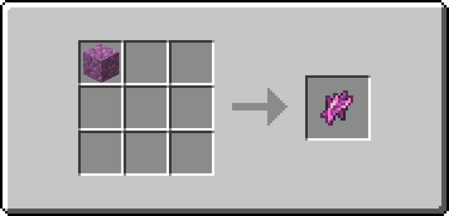 The crafting recipe of Placeholder