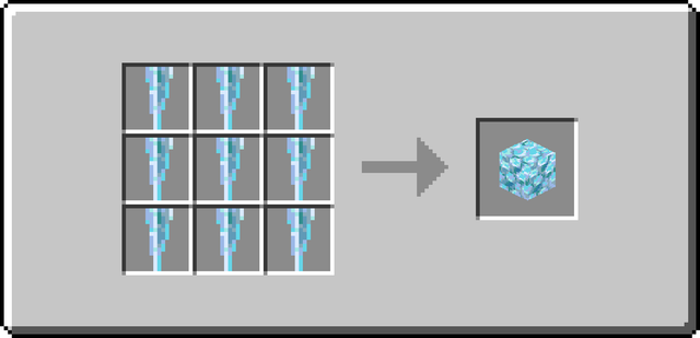 The Crafting recipe for the Soul Crystal Block