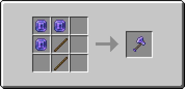 The crafting recipe of Placeholder