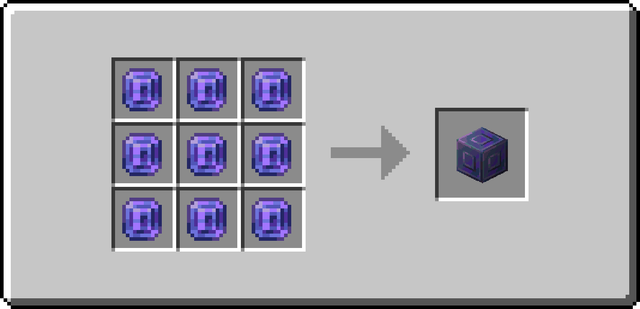 The crafting recipe for Placeholder