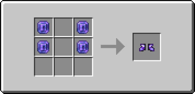 The crafting recipe of Placeholder