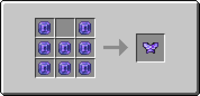 The crafting recipe of Placeholder