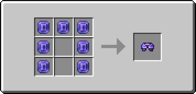 The crafting recipe of Placeholder