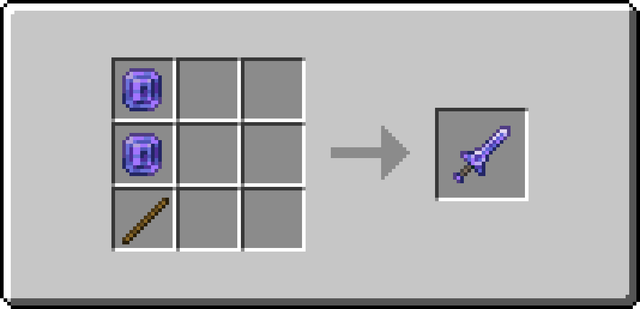 The crafting recipe of Placeholder